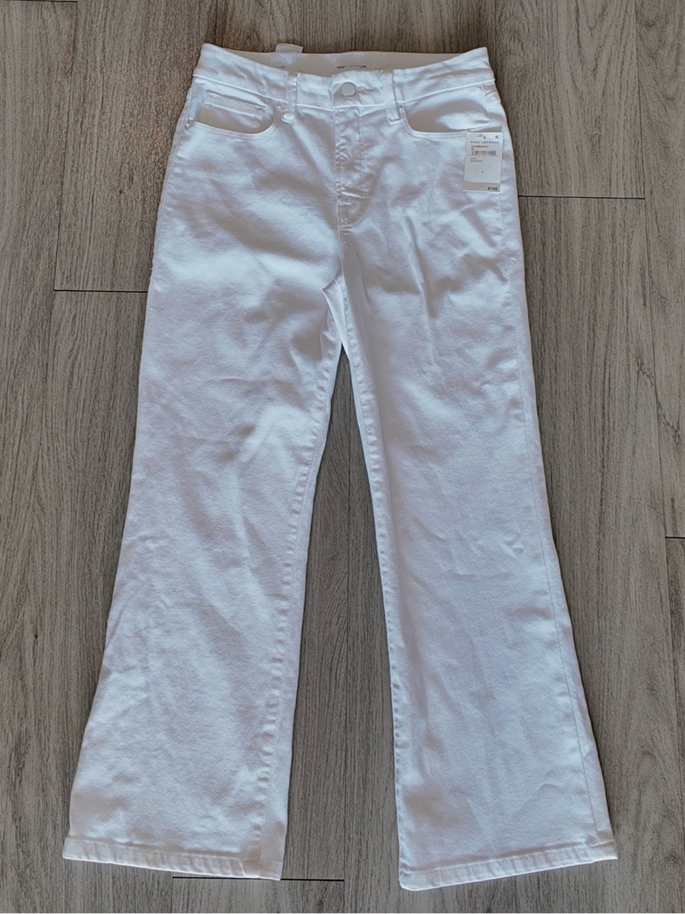 Good American White Wide-Leg Jeans